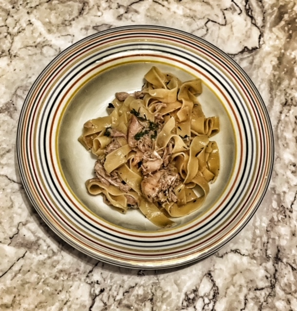Pappardelle with rabbit