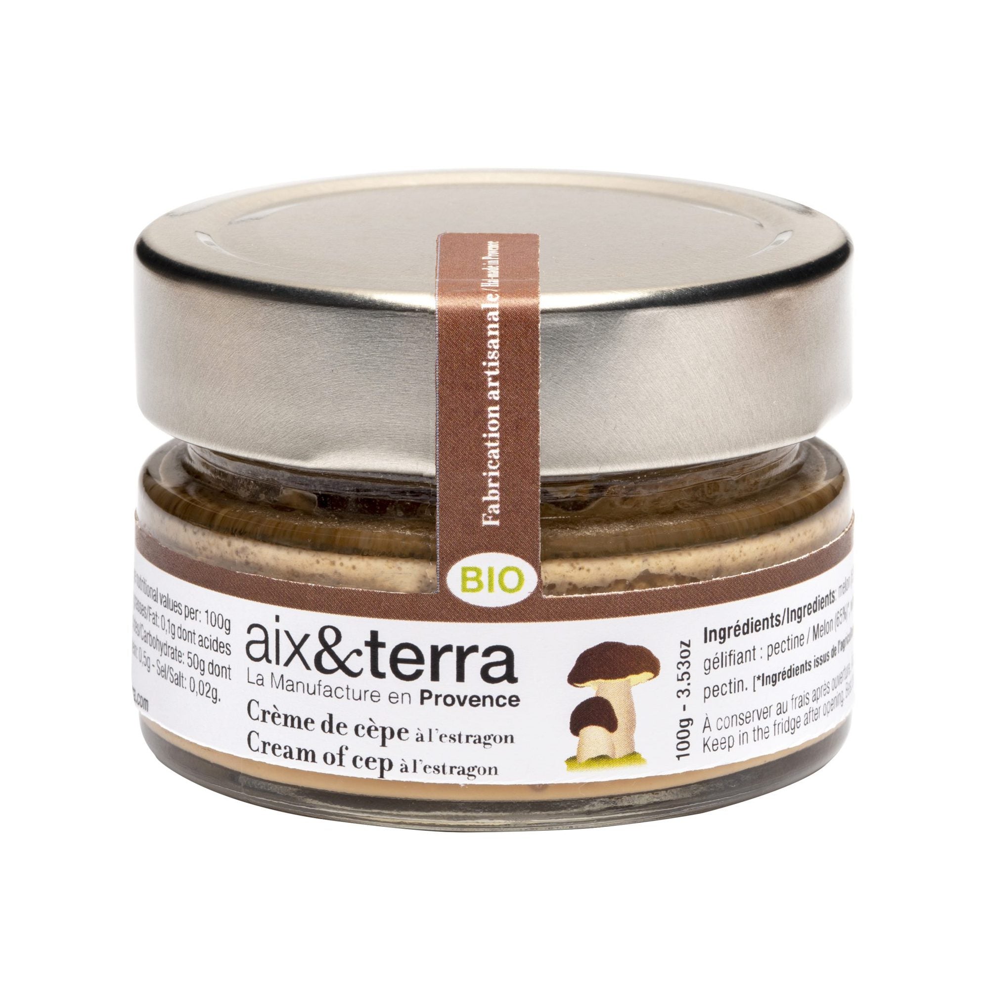 aix&terra Cream of Porcini mushroom with organic tarragon 100gr