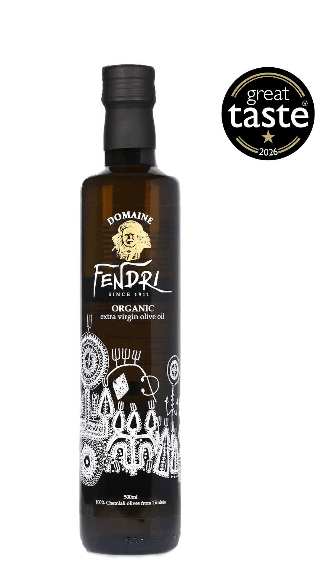 Domaine Fendri Organic Chemlali Extra Virgin Olive Oil 500ml - Artisan Olive Oil Company