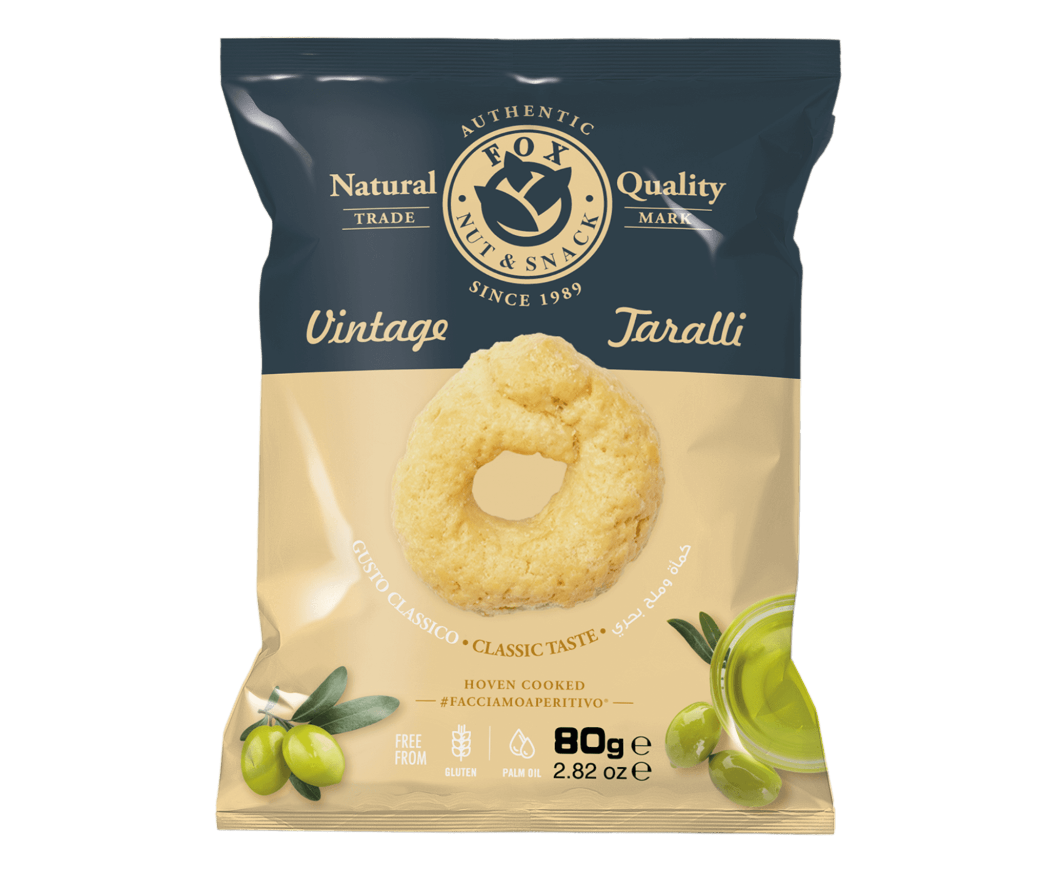 Fox Classic Taralli with olive oil 80g - Artisan Olive Oil Company