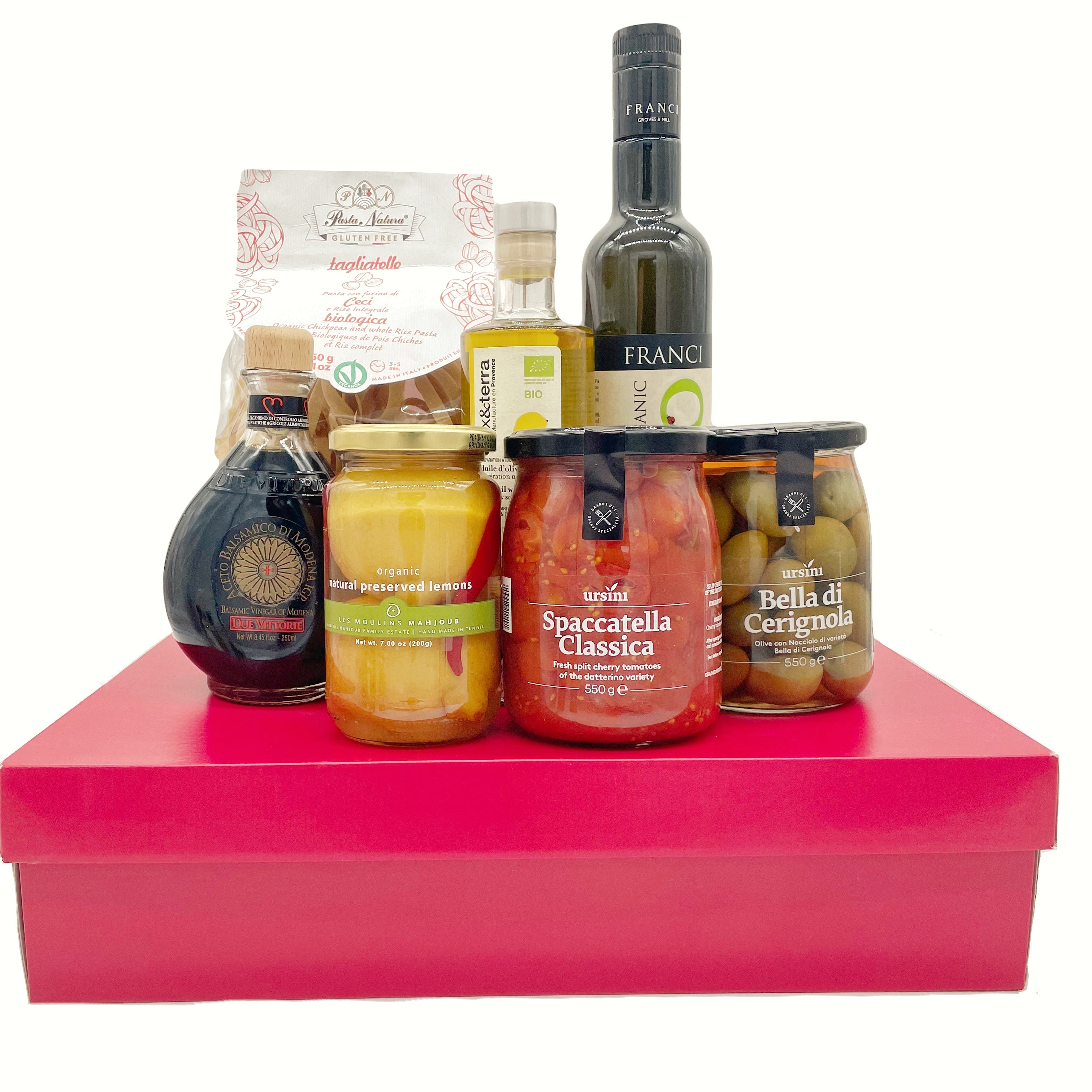 Gift hamper with artisan fine foods