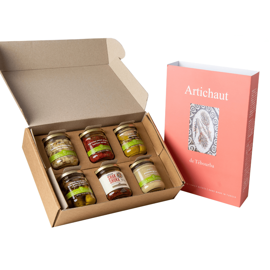 Moulins Mahjoub artichoke organic fine food gift box - Artisan Olive Oil Company