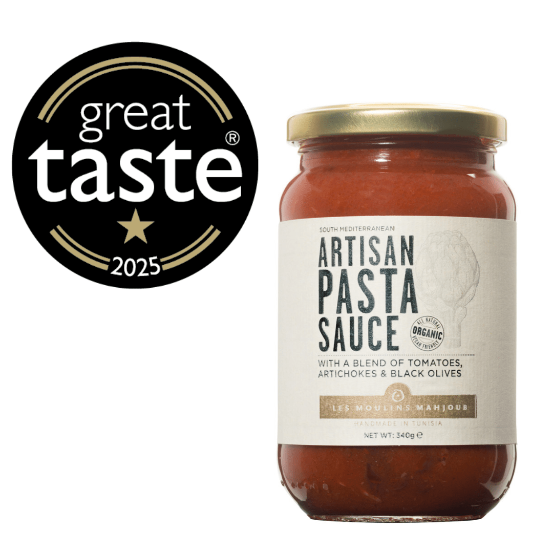 Moulins Mahjoub Organic Artisan Pasta Sauce with Artichokes and Black Olives - Artisan Olive Oil Company