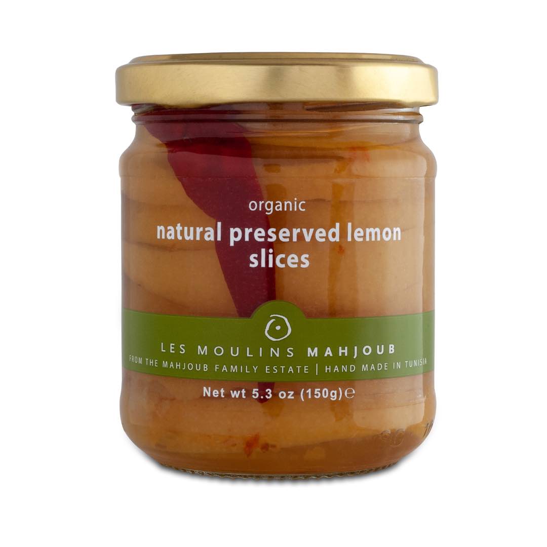 Buy Moulins Mahjoub organic preserved lemon slices 150g