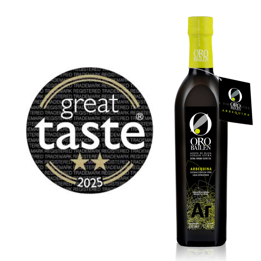 Oro Bailen Arbequina Extra Virgin Olive Oil wins 3 great stars in 2025