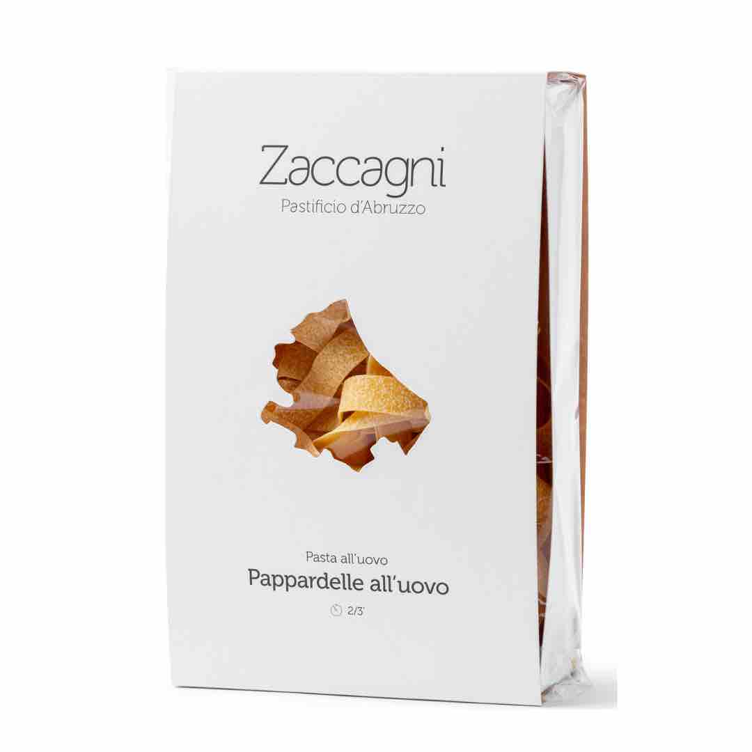 Buy Pasta Zaccagni egg pappardelle artisan Italian gourmet pasta 500 grams