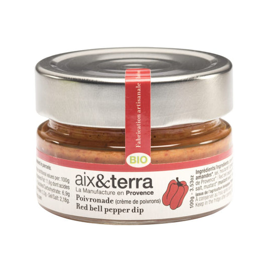 aix&terra organic red bell pepper dip 100g