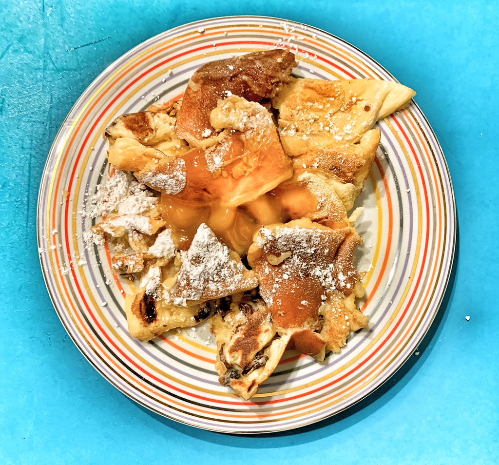 Kaiserschmarrn with lemon curd