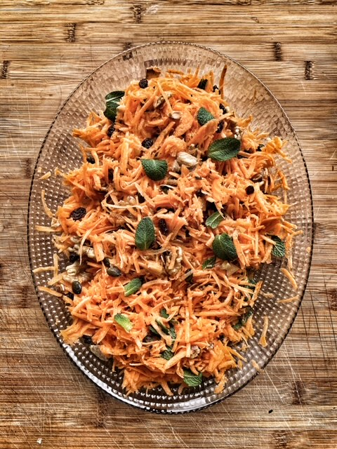 Carrot and nut salad by the Artisan Olive Oil Company