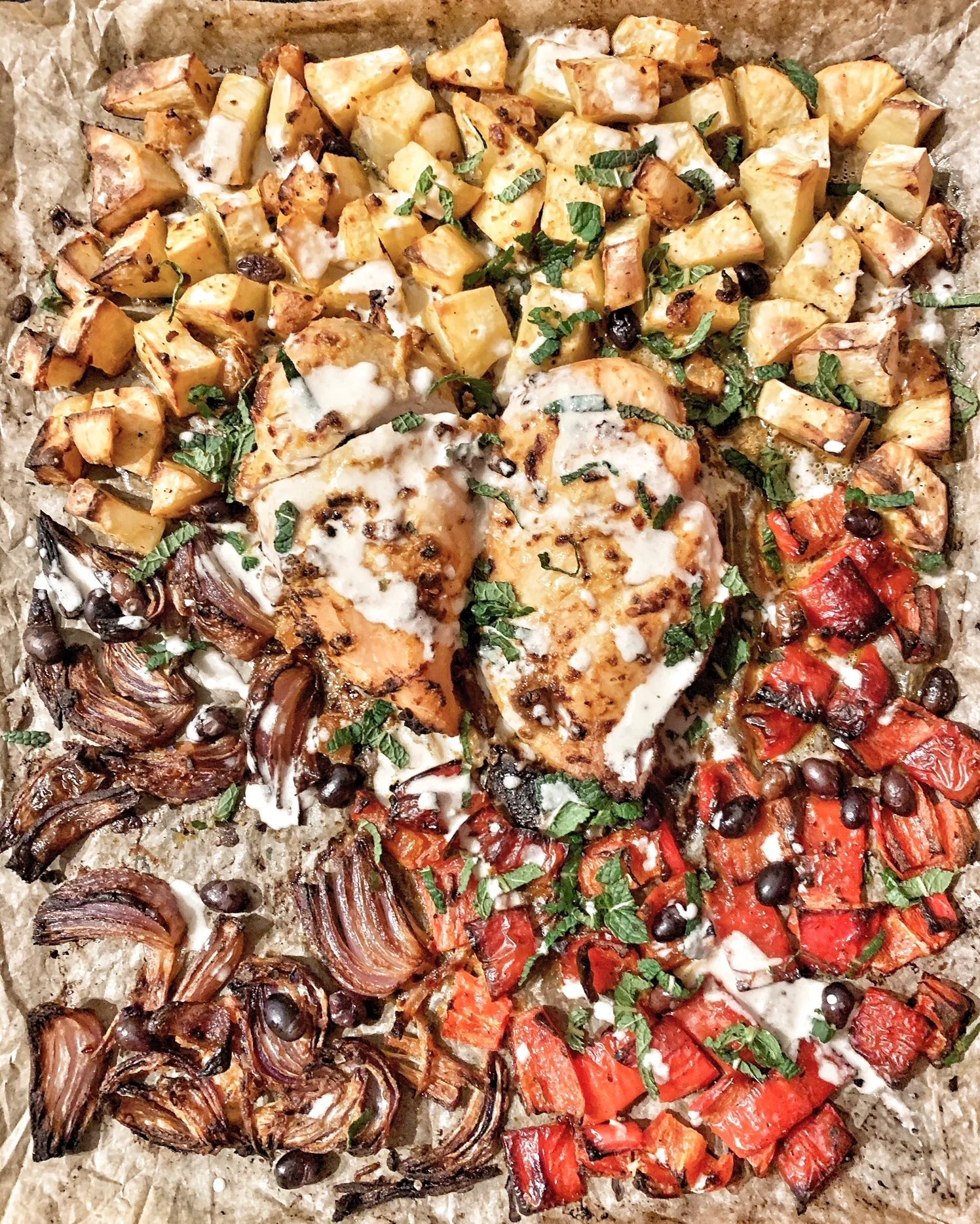 Harissa and lemon chicken roast with tahini - Artisan Olive Oil Company