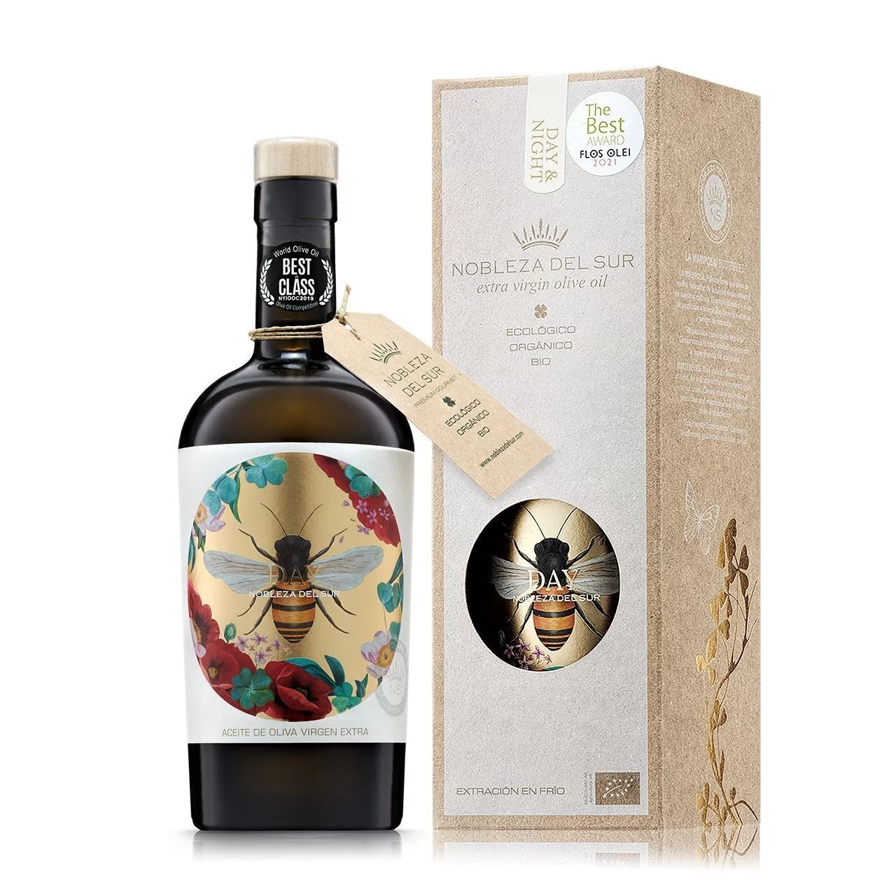 Nobleza del Sur Early Harvest "Day" Picual Organic  Extra Virgin Olive Oil 500ml in Gift Box