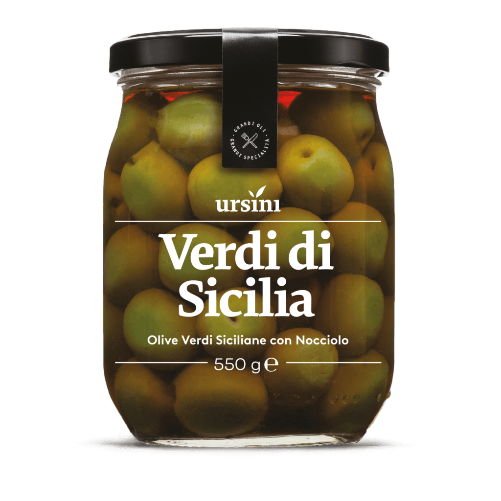 Ursini green olives from Sicily 550g