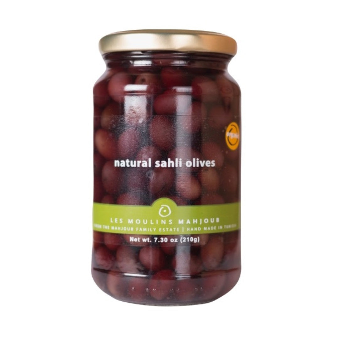 Moulins Mahjoub Organic Sahli Olives in Brine 200g