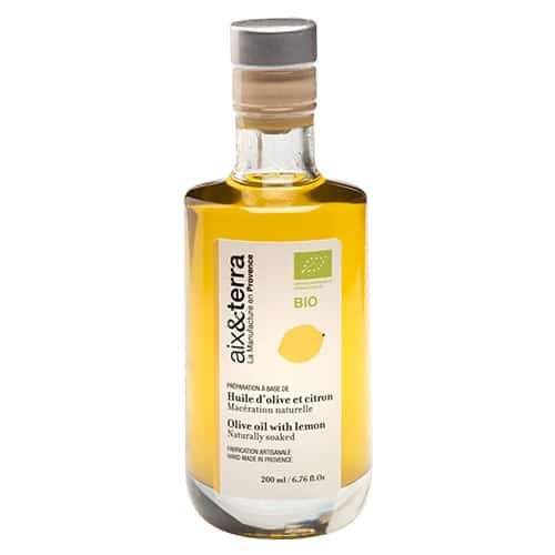 aix&terra organic olive oil with lemon 200ml - Artisan Olive Oil Company