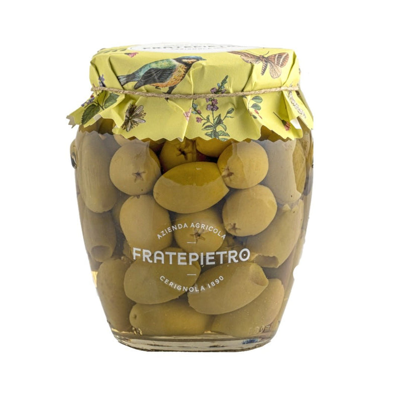 Fratepietro pitted green olives - Artisan Olive Oil Company