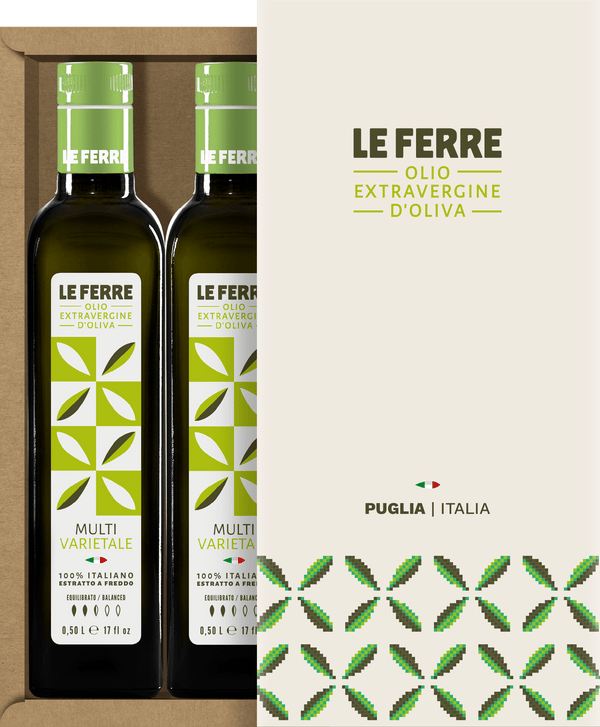 Le Ferre Italian Extra Virgin Olive Oil Gift Box 2 x 500ml