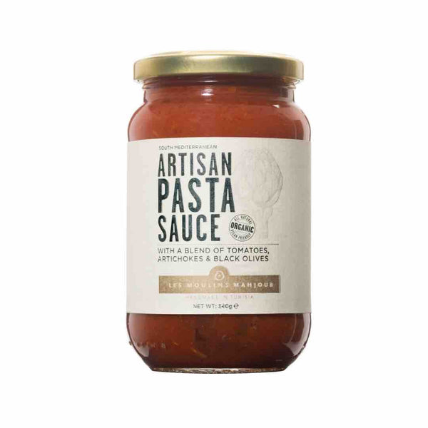 Moulins Mahjoub Organic Artisan Pasta Sauce with Artichokes and Black Olives