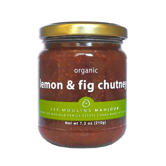 Moulins Mahjoub organic lemon and fig chutney 210g - Artisan Olive Oil Company