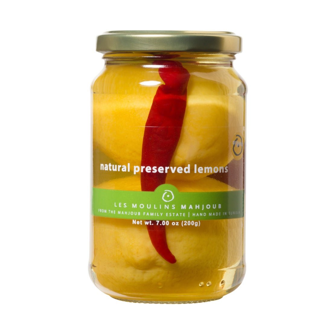 Moulins Mahjoub Organic Natural Preserved Lemons 200 grams - Artisan Olive Oil Company
