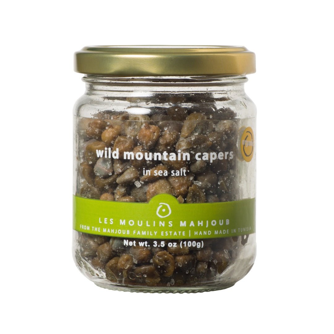 Moulins Mahjoub Organic Wild Mountain Salted Capers 100g - Artisan Olive Oil Company