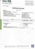 View the chemical analysis of the Moulins Mahjoub organic olive oil