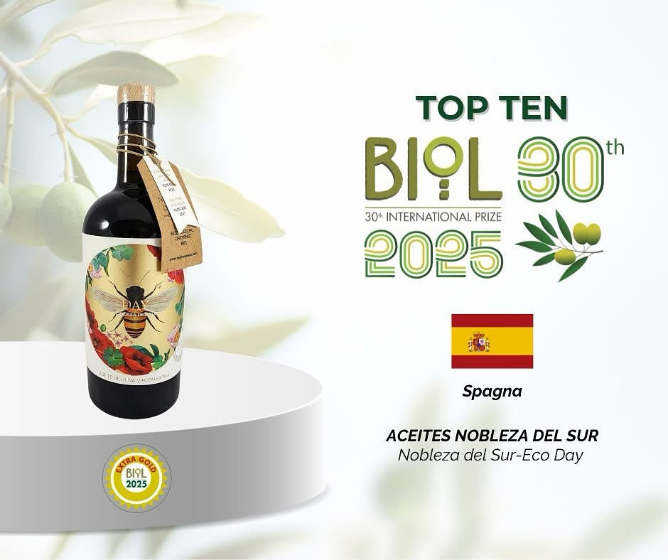 nobleza del sur day organic olive oil ranked in the world's top 10 olive oils in the world in 2025