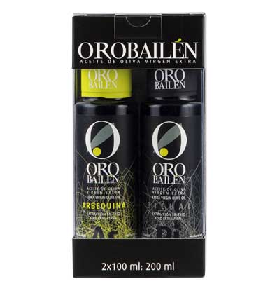 Oro Bailén Early Harvest Spanish Olive Oil Gift Box 2 x 100ml - Artisan Olive Oil Company