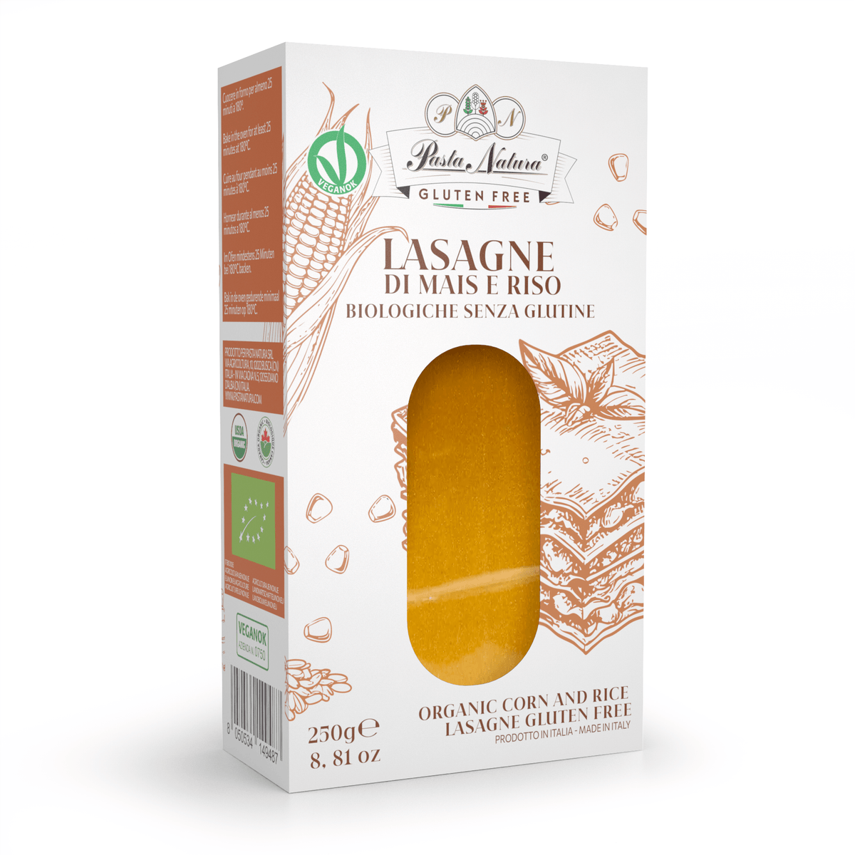 Pasta Natura Organic Gluten Free Corn and Rice Lasagne - Artisan Olive Oil Company