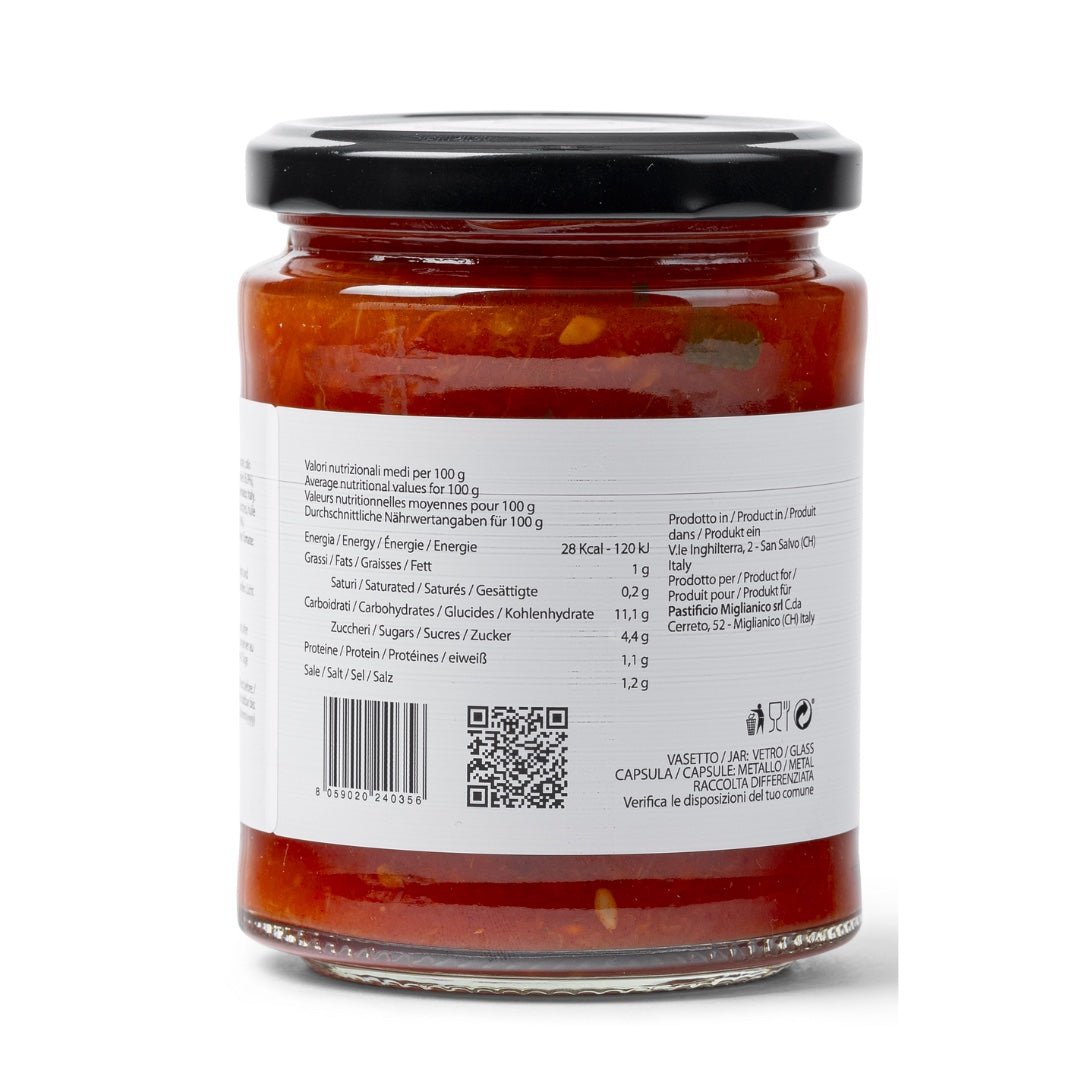 Pasta Zaccagni artisan Italian Ortolana pasta sauce 280 grams - Artisan Olive Oil Company
