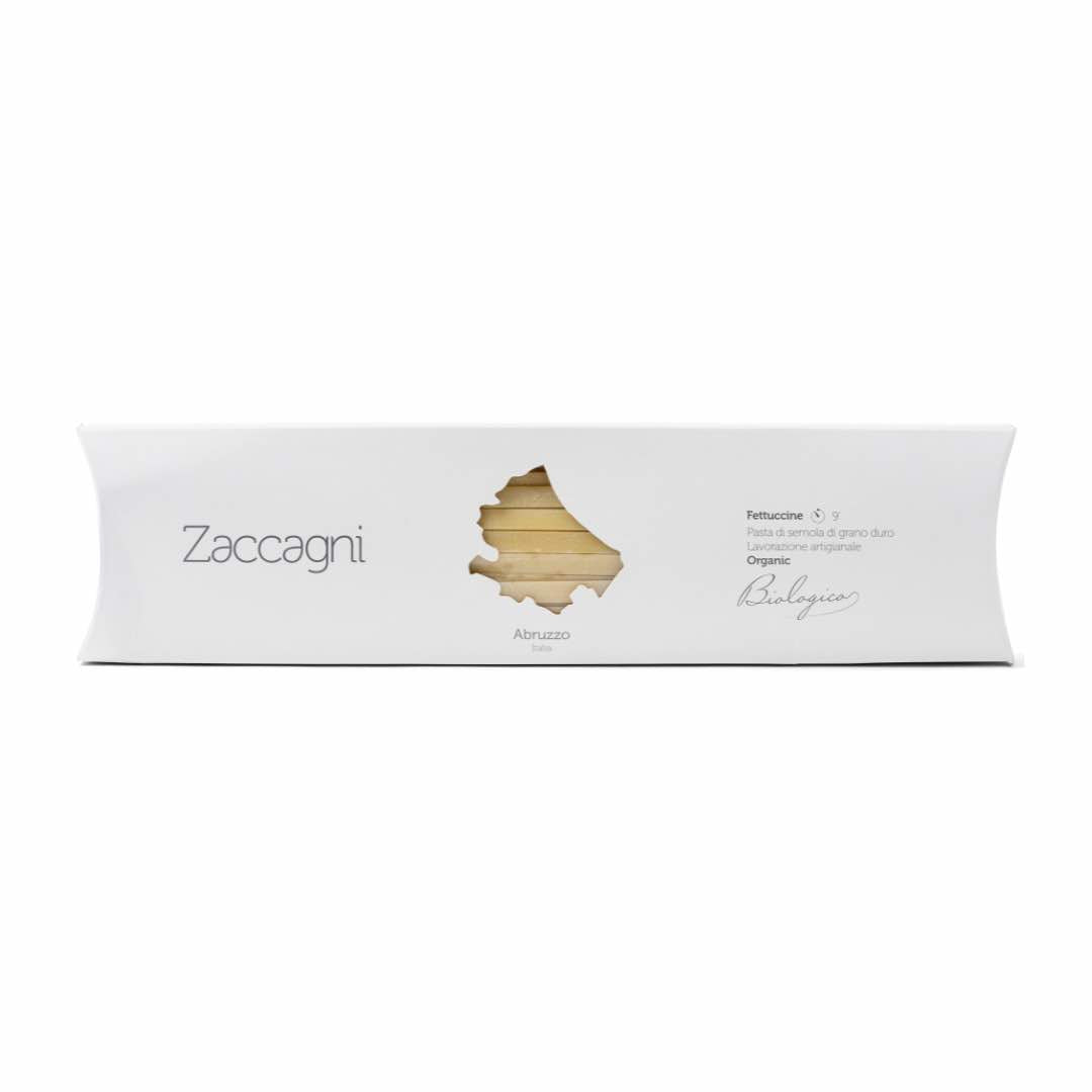 Buy the best Italian organic pasta online, taste Pasta Zaccagni organic fettucine artisan pasta