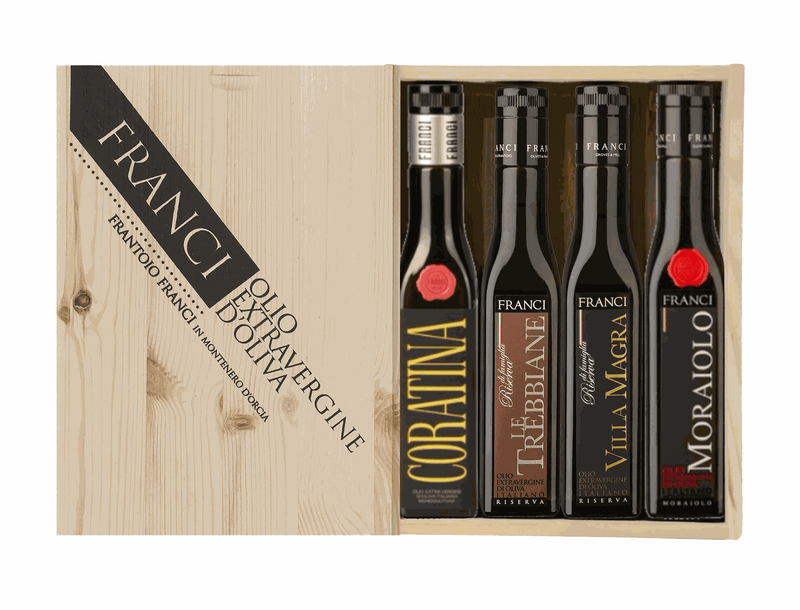 Tuscan olive oil grand cru gift box 4 x 250ml