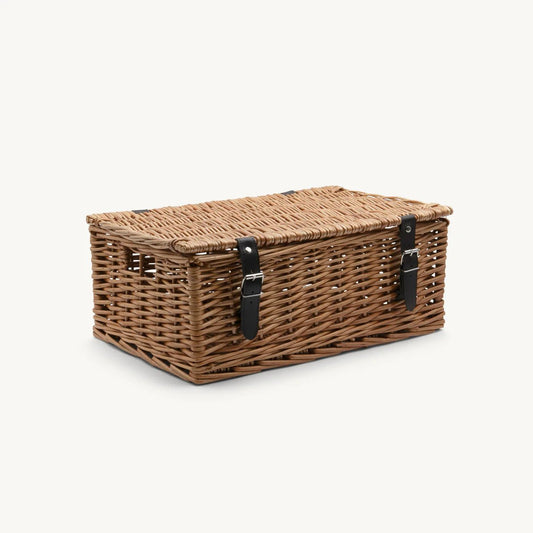 Wicker hamper box 18 inches - Artisan Olive Oil Company