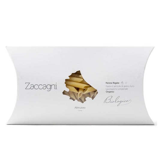 Zaccagni organic penne rigate artisan pasta 500 grams - Artisan Olive Oil Company
