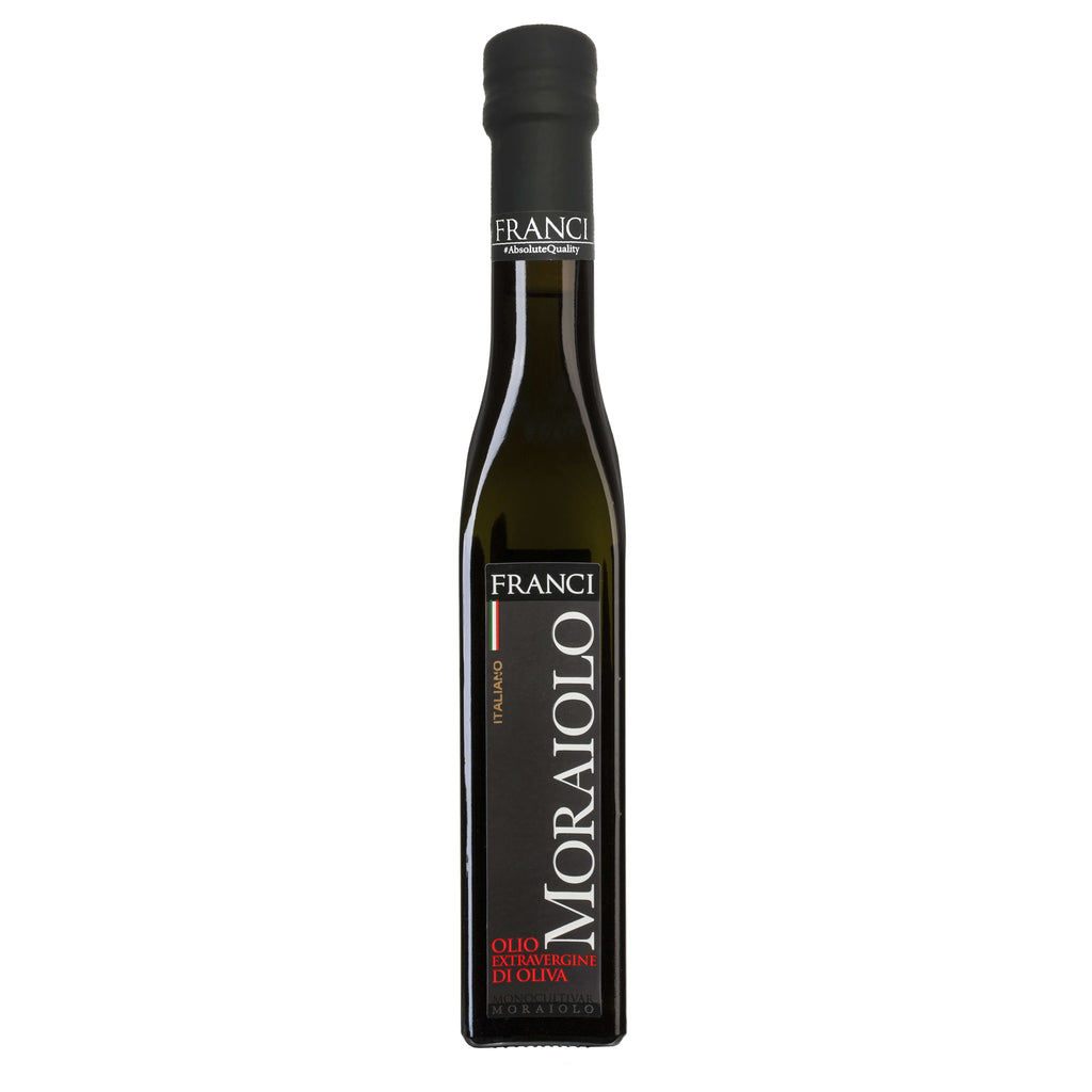 Frantoio Franci Moraiolo extra virgin olive oil 250ml award-winning italian olive oil sold online in the UK by the Artisan Olive Oil Company