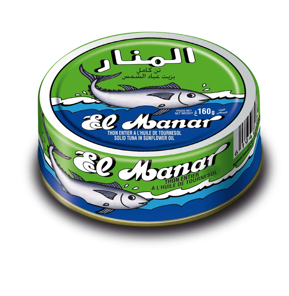 El Manar Solid Tuna in sunflower oil 160g buy the best canned tuna online at the Artisan Olive Oil Company