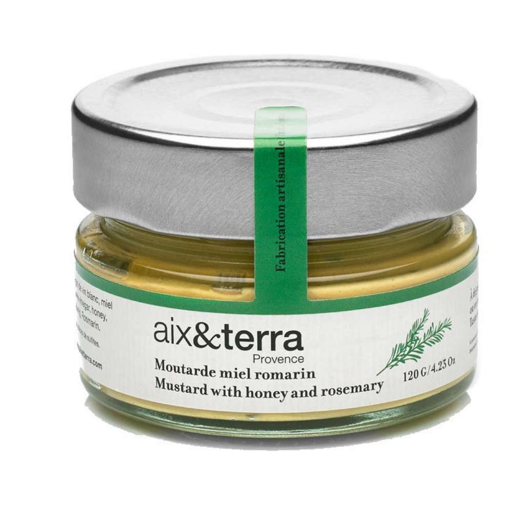 aix&terra mustard with honey and rosemary 100g